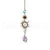 Crystal Glass Sun Catcher Pendant PW-WG88E45-03-1