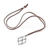 Crystal Holder Cage Necklace NJEW-JN04587-03-2