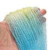 Transparent Painted Glass Beads Strands X1-DGLA-A034-T3mm-A13-2
