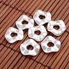 Twist Ring Imitation Pearl Acrylic Beads OACR-L004-5357-1