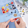 Unicraftale 2 Sets 2 Style Plastic & Stainless Steel Clay Round Hole Cutter DIY-UN0004-35-4