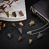 DELORIGIN 24Pcs 12 Styles Tibetan Style Alloy Beads TIBEB-DR0001-01-4