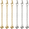 CREATCABIN 20Pcs 2 Colors Long-Lasting Plated Brass Curb Chain Extender KK-CN0003-16-1