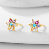S925 Sterling Silver Cubic Zirconia Stud Earrings YO8551-1-2