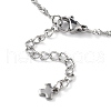 304 Stainless Steel Singapore Chain Bracelet Making AJEW-JB01332-02-4