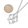 Non-Tarnish Stainless Steel Macrame Pouch Empty Stone Holder for Necklace Makings NJEW-JN04823-01-3