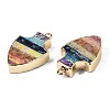 Rainbow Color Natural Imperial Jasper Pendants G-S359-327-3