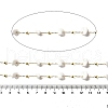 Handmade Natural White Jade Chip Beaded Chains CHC-F020-09G-09-2