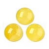 Natural Yellow Agate Cabochons G-E492-A-14-1