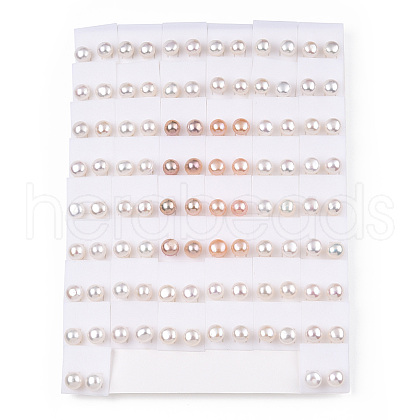 Mother's Day Jewellery Natural Pearl Stud Earrings PEAR-N020-09C-1