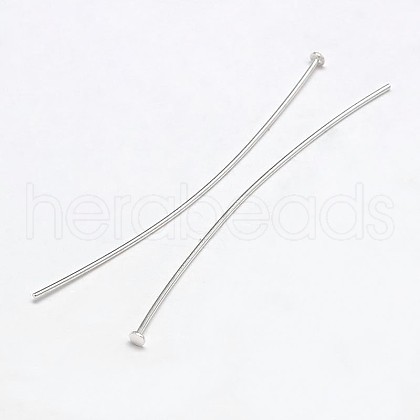 925 Sterling Silver Flat Head Pins STER-F018-01B-1