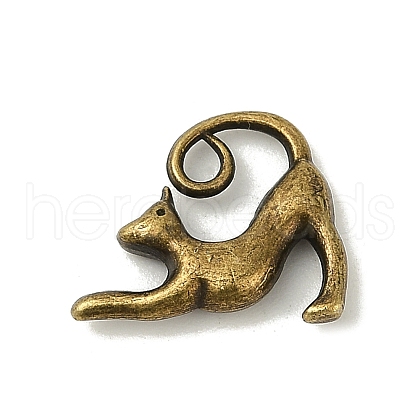 Tibetan Style Alloy Kitten Pendants TIBEP-A22092-AB-FF-1