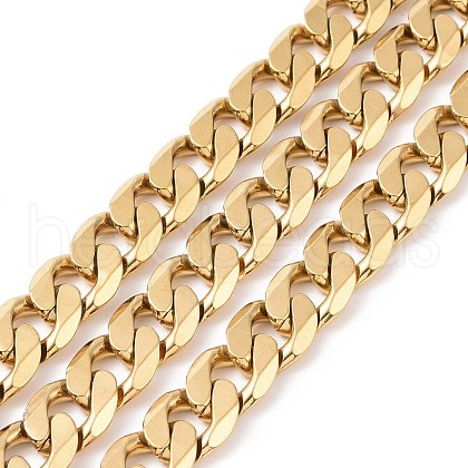 Ion Plating(IP) 304 Stainless Steel Cuban Link Chains CHS-L020-023G-1