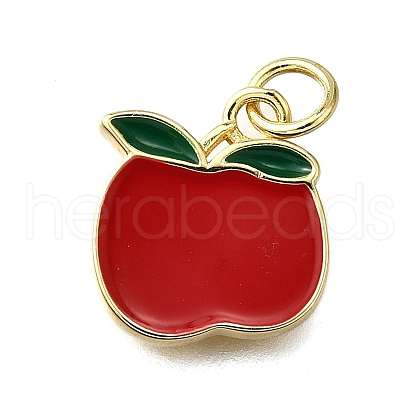 Brass Enamel Pendants KK-B136-07G-04-1