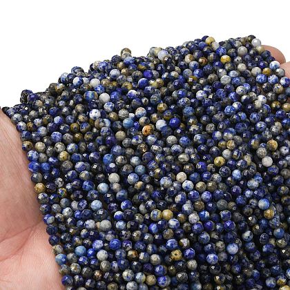 Natural Lapis Lazuli Beads Strands G-RM2025-A41-4mm-A-1