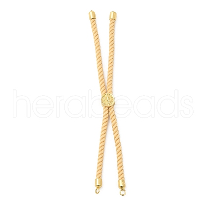 Twisted Nylon Cord Silder Bracelets DIY-B066-03G-18-1
