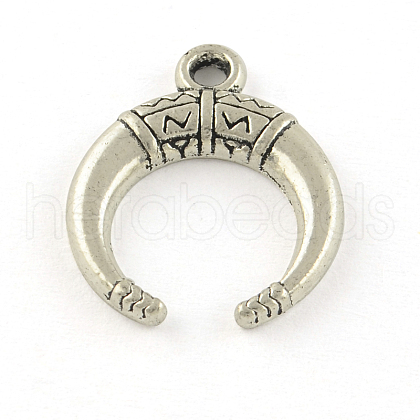 Tibetan Style Alloy Pendants TIBE-Q047-06AS-RS-1