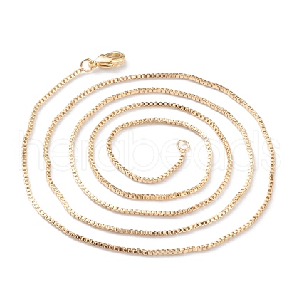 Brass Box Chain Necklace Making KK-A149-16G-1