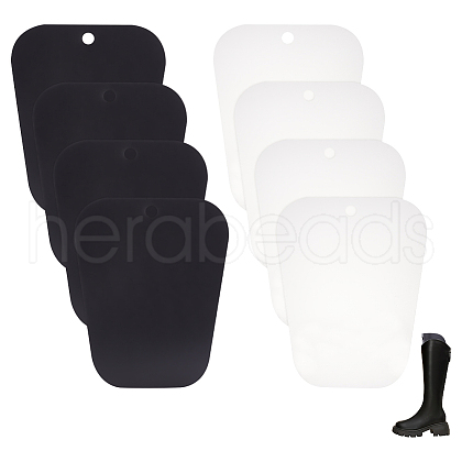 BENECREAT 8Pcs 2 Colors PVC Boot Shaper Form Inserts DIY-BC0006-72-1