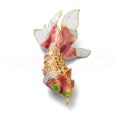 Brass Cloisonne Pendants KK-P251-A03-G-01-1