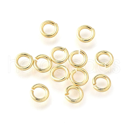 Brass Open Jump Rings KK-V007-004G-03-1