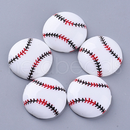 Sport Theme Resin Cabochons X-CRES-N021-05B-1