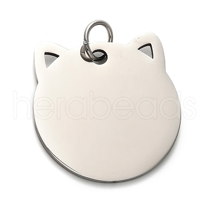201 Stainless Steel Stamping Blank Tag Pendants STAS-H438-03P-1-1