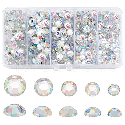  430pcs 5 Styles Plastic Cabochons FIND-PH0021-48B-1