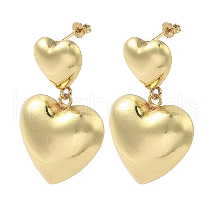 Brass Stud Earrings EJEW-R162-12A-G-1