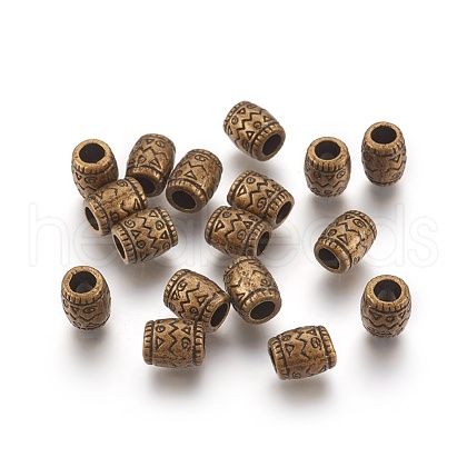 Antique Bronze Tibetan Style Alloy Spacer Beads X-MLF0756Y-NF-1
