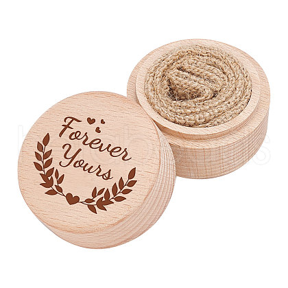 Wood Ring Box OBOX-WH0009-006-1