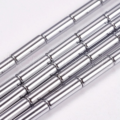 Non-magnetic Synthetic Hematite Beads Strands X-G-K022-3x14mm-08-1