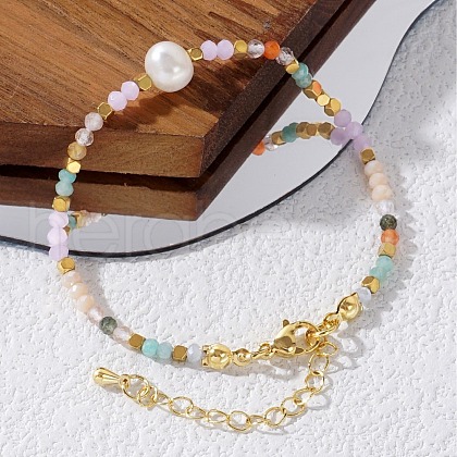 Bohemian Style Natural Mixed Gemstone Beads Braceles for Women TG4676-1