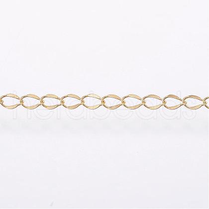 Handmade Ion Plating(IP) 304 Stainless Steel Curb Chains STAS-G038-11A-1