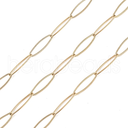 304 Stainless Steel Horse Eye Link Chains CHS-C006-06G-1