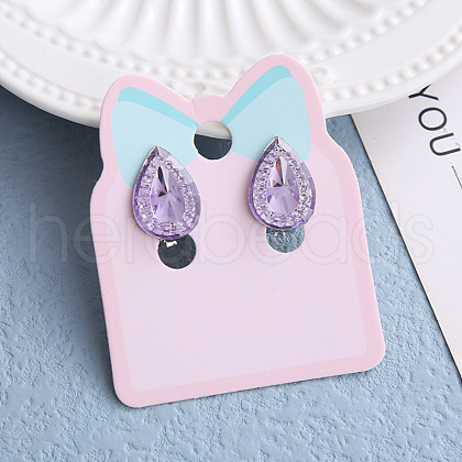 Alloy Plastic Clip-on Earrings for Kid WG9F41F-02-1