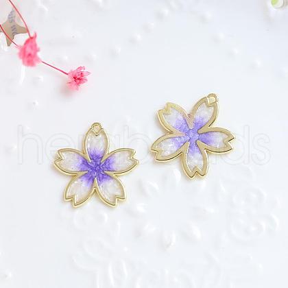 Alloy Enamel Pendants INS-PW0002-06B-03-1