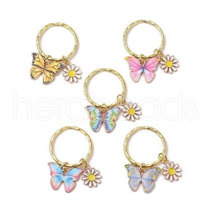 Alloy Enamel Butterfly Keychain KEYC-JKC01181-1