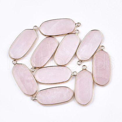 Natural Rose Quartz Pendants X-G-T112-23I-1