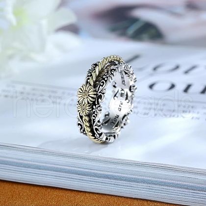 Zinc Alloy Spinner Rings for Women FS-WGC1941-05-1