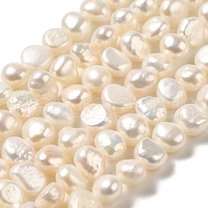 Natural Cultured Freshwater Pearl Beads Strands PEAR-E017-08-1