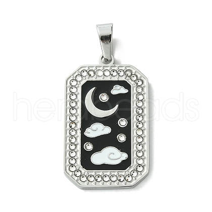 Ion Plating(IP) 304 Stainless Steel Pendants STAS-C101-08P-05-1