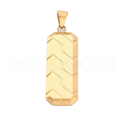 304 Stainless Steel Pendants STAS-U043-13G-1