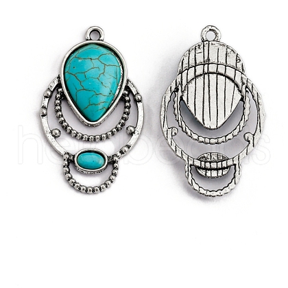 Synthetic Turquoise Pendants PW-WG18236-11-1