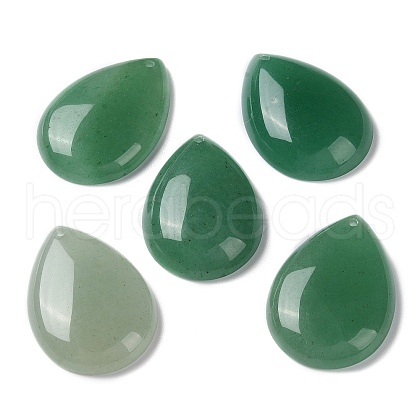 Natural Green Aventurine Pendants G-M416-08B-01-1