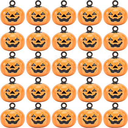 Gorgecraft 20Pcs Halloween Pumpkin Bell  KKB-GF0001-01-1