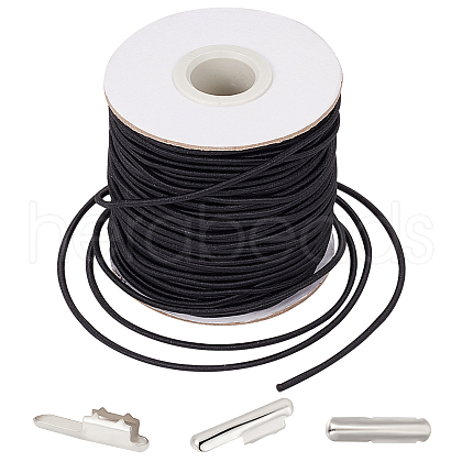 Beebeecraft 1 Roll Round Elastic Cord DIY-BBC0001-95-1