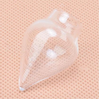 Blown Glass Wishing Bottle Bubble Vial AJEW-Q115-07-1