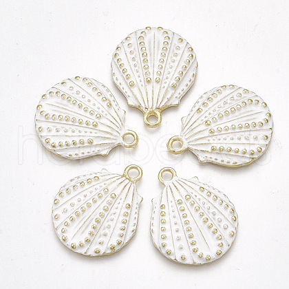 Spray Painted Alloy Pendants PALLOY-T065-21D-1