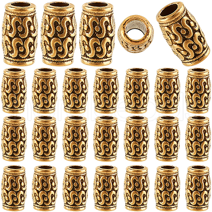SOFPLATE 100Pcs Tibetan Style Zinc Alloy Beads FIND-SP0001-95B-1